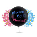 Balão de Látex Gigante Temático para Festas com Confetes (90cm)