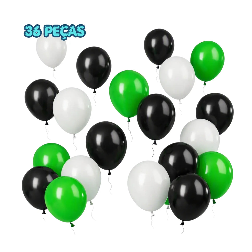 Balão futebol kit pronto box 