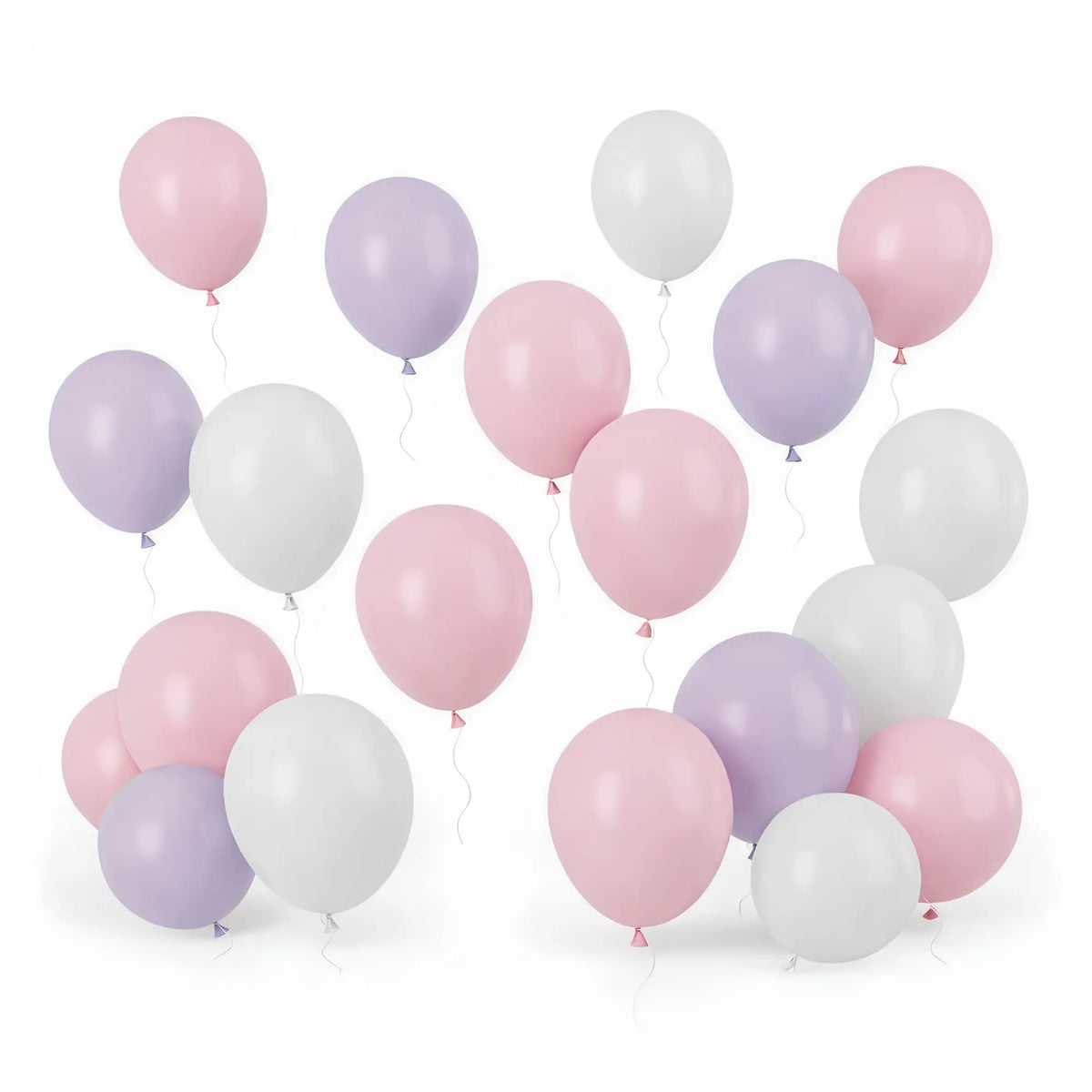 Balões para tema unicórnio, balão com cores mistas. Rosa, Branco, Roxo