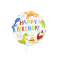 Balão Bubble Temático Dinossauros "Happy Birthday" (55cm)