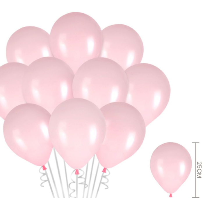 Kit de Balões Lisos (12 peças) – 25 cm