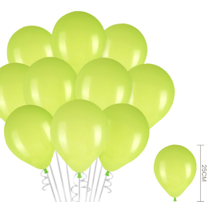 Kit de Balões Lisos (12 peças) – 25 cm