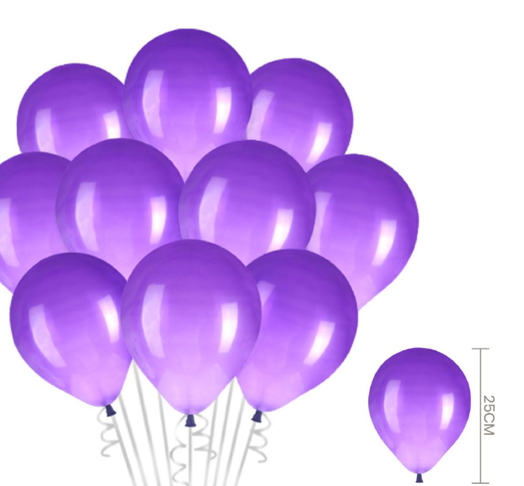 Kit de Balões Lisos (12 peças) – 25 cm