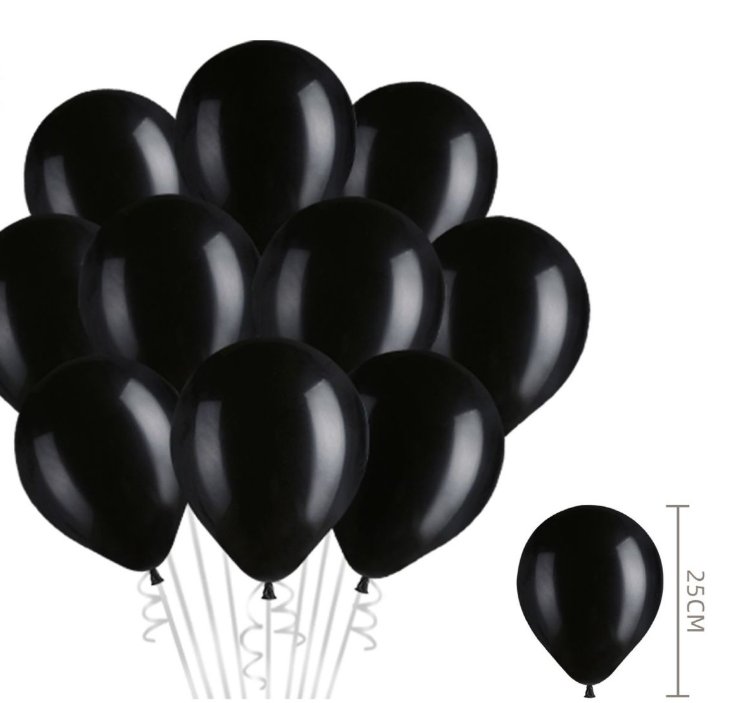 Kit de Balões Lisos (12 peças) – 25 cm