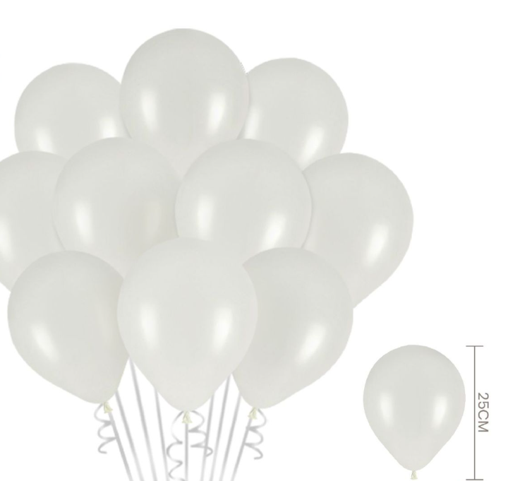 Kit de Balões Lisos (12 peças) – 25 cm