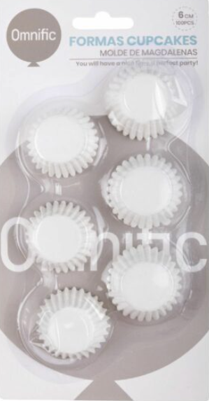Formas para Cupcakes Azuis (100 peças)