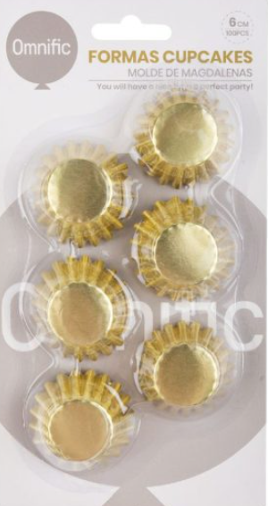 Formas para Cupcakes Azuis (100 peças)