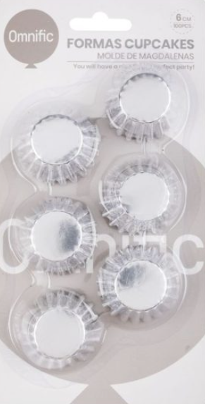 Formas para Cupcakes Azuis (100 peças)