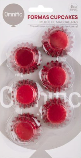 Formas para Cupcakes Azuis (100 peças)