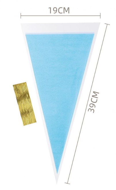Saco de Doces Triangular (19x37 cm)