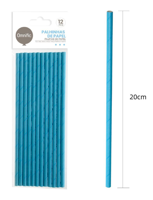 Palhinhas de Papel -  (20cm)