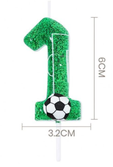 Vela de Aniversário Tema Futebol