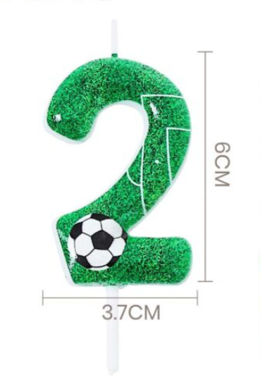Vela de Aniversário Tema Futebol