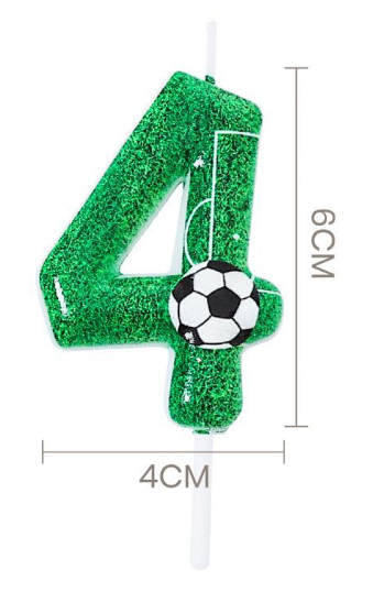 Vela de Aniversário Tema Futebol