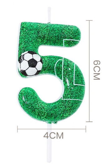 Vela de Aniversário Tema Futebol