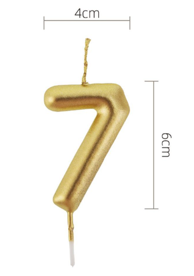 Vela de Aniversário Dourada