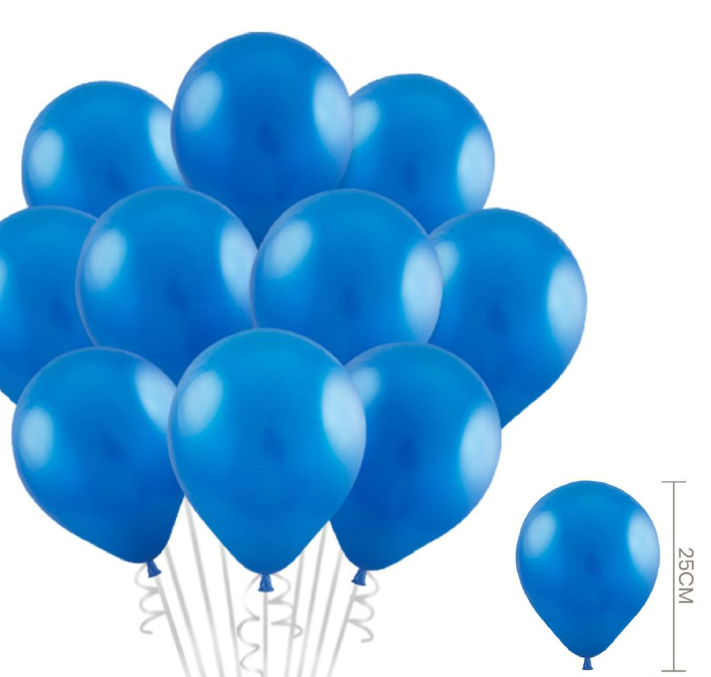 Kit de Balões Lisos (12 peças) – 25 cm