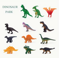 Kit de Mini Dinossauros para Piñata (12 peças)