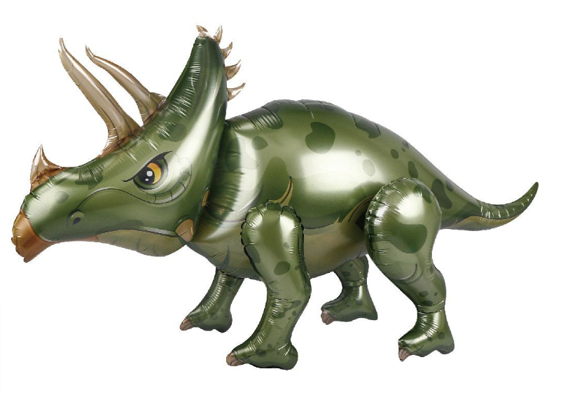 Balão Metalizado 4D "Triceratops" Gigante (100cm)