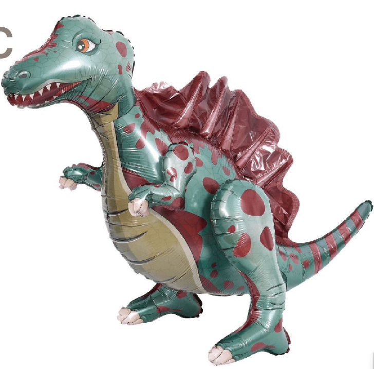 Balão Metalizado 4D "Dinossauro Espinhoso" Gigante (69x72cm)