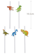 Palhinhas Decorativas "Dinossauros" (5 peças)