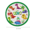 Pratos de Papel "Dino Diversão" (22,5 cm)(6 unidades)