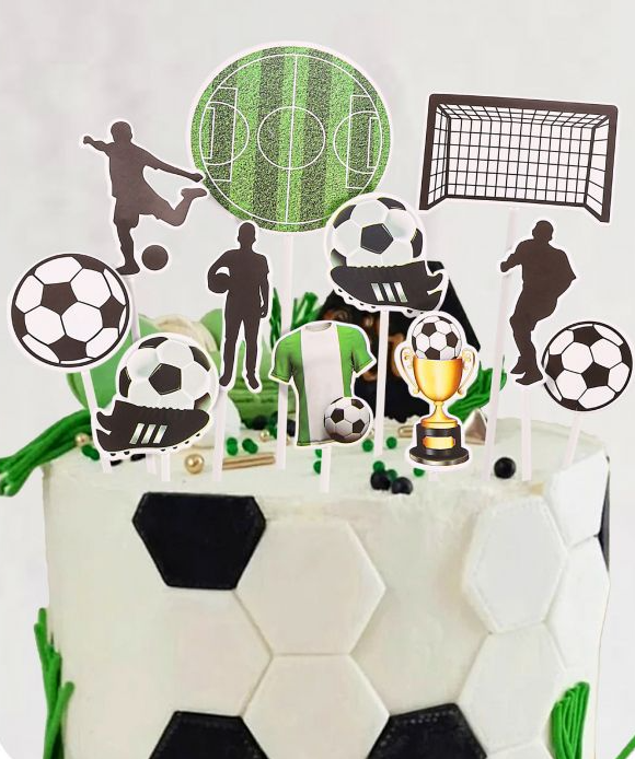 Kit Topo de Bolo "Futebol" (11 peças)