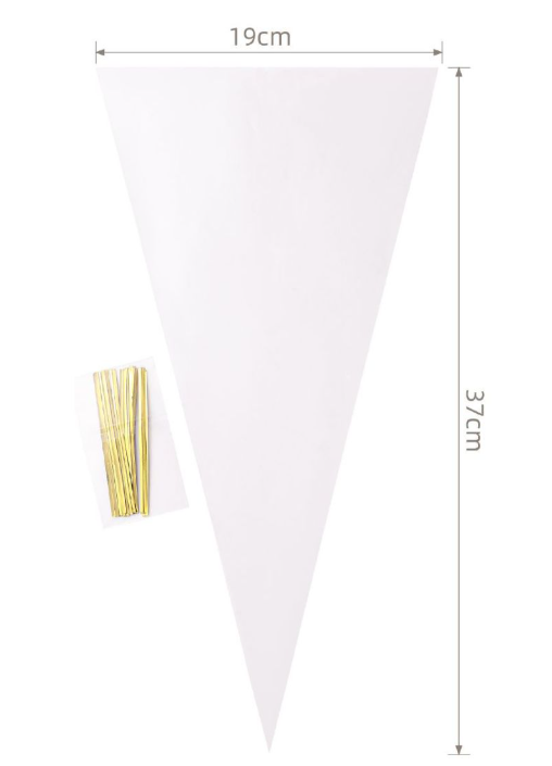 Saco de Doces Triangular (19x37 cm)