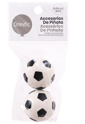 Bolas Saltitantes de Futebol 45mm (2 Peças)