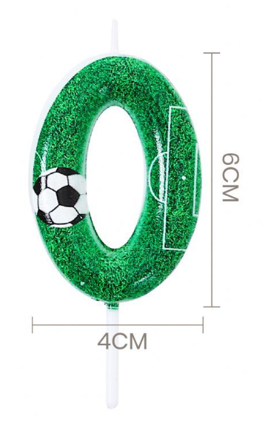 Vela de Aniversário Tema Futebol
