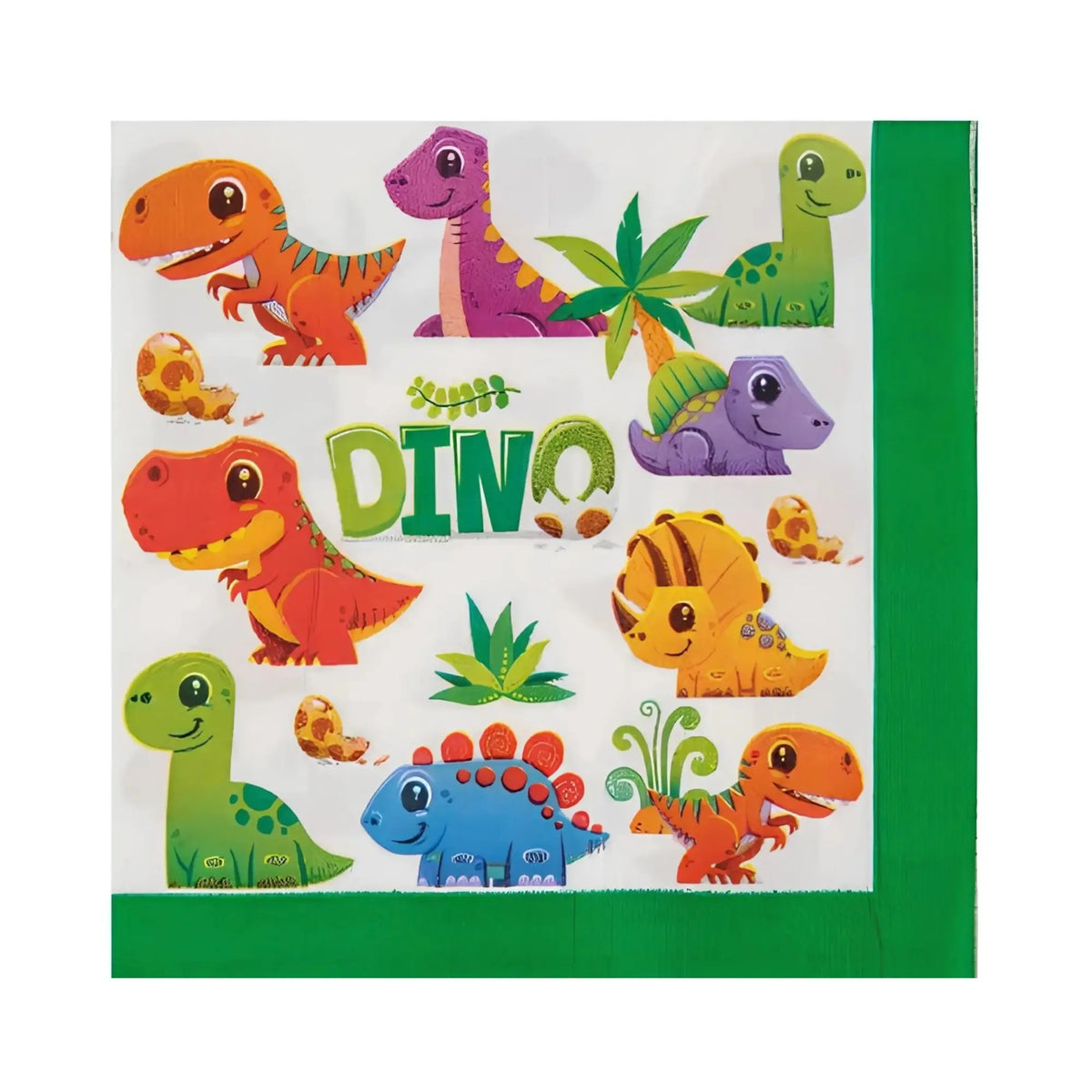Guardanapo dinossáuro, para festa. Festalar