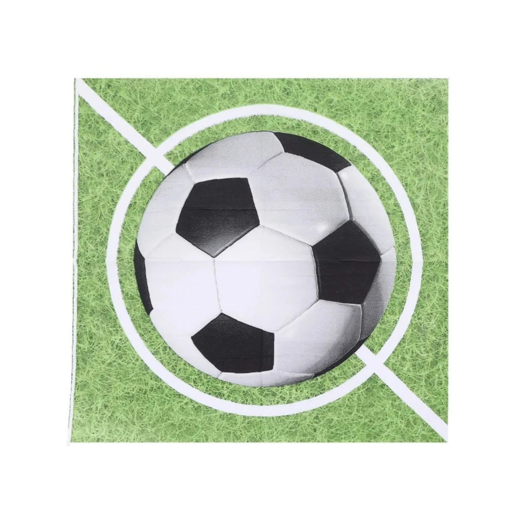 Guardanapo futebol, com tons de verde grama, Festalar