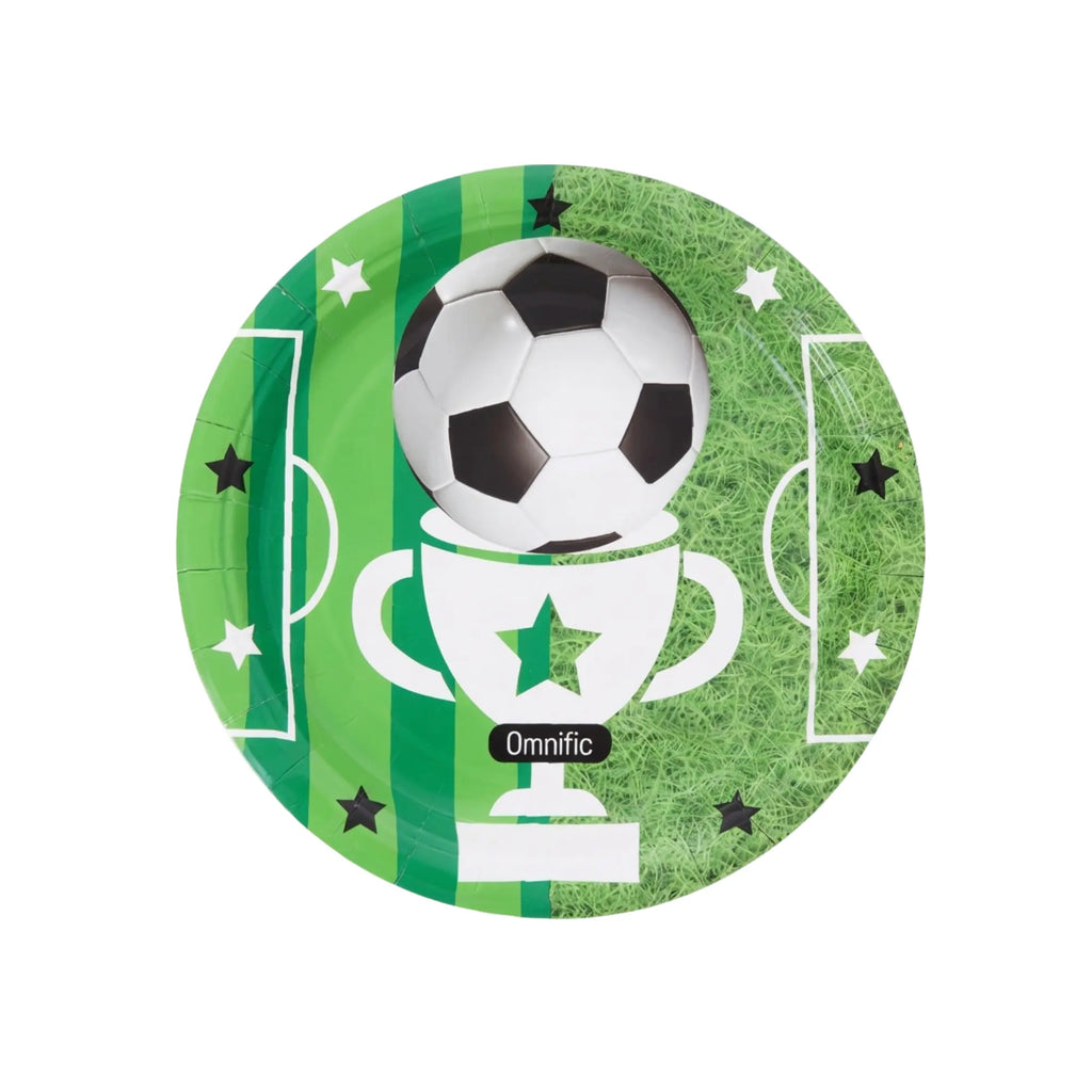 Prato tema futebol, taça com bola, Festalar