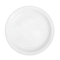 Prato Reciclável branco 20 cm com 25  unidades
