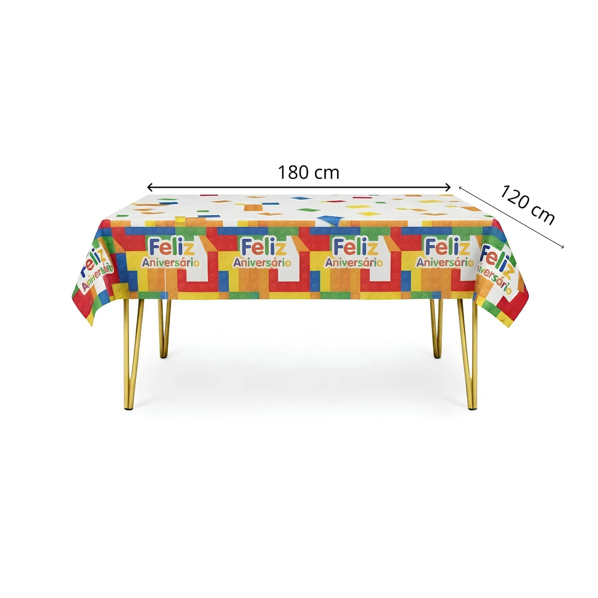 Toalha de mesa, blocos, dimensão, Festalar 