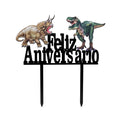 Topo dinossauro, t-rex mais mastodont, festalar