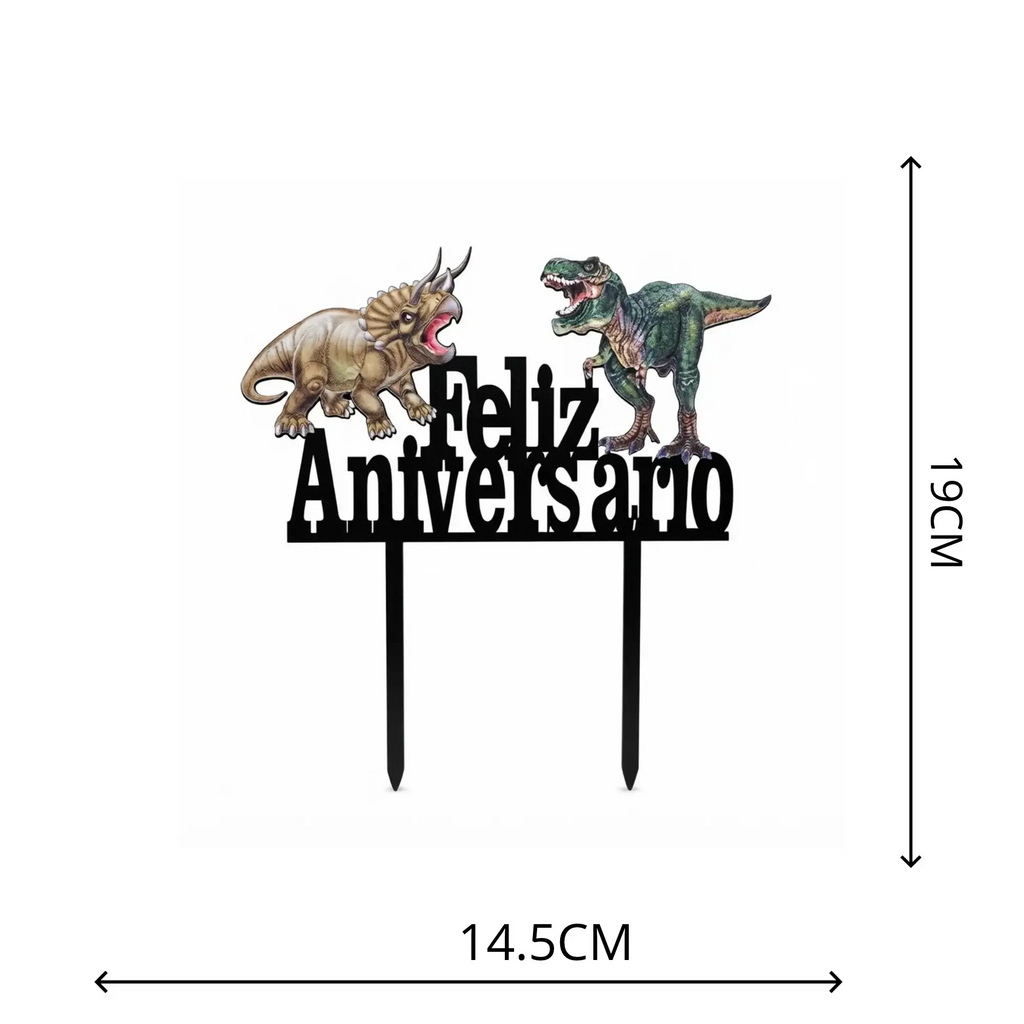 Topo dinossauro, t-rex mais mastodont, festalar, dimensão