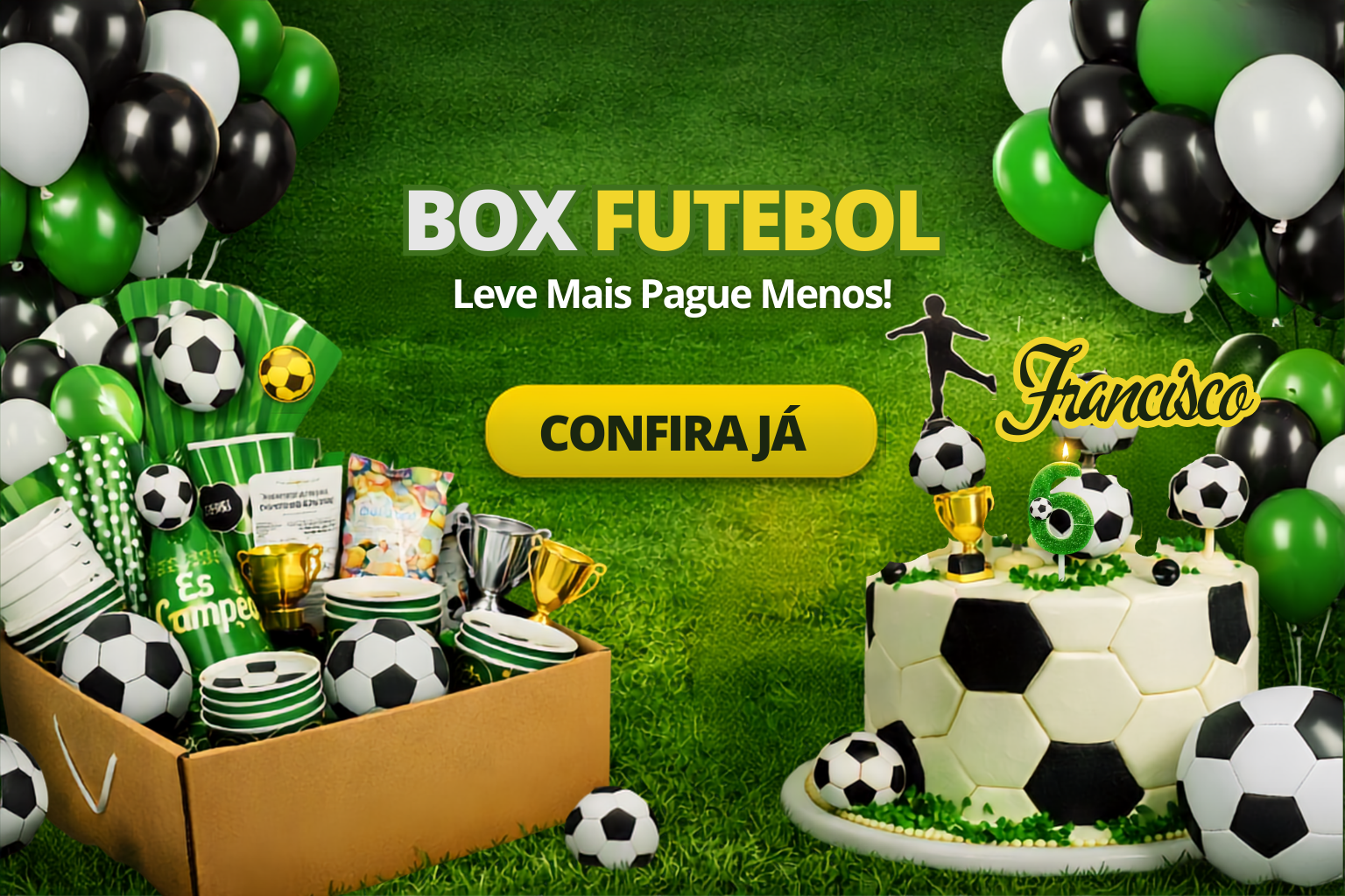 Box Festa Futebol - Para 6 Pessoas