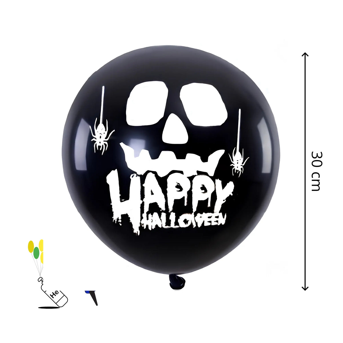 dimensão balão halloween 3, festalar