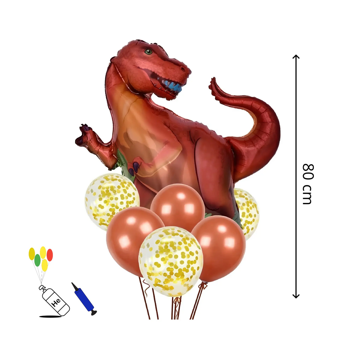 dimensão,kit de balão, dinossauro, Festalar