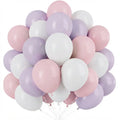Kit balão Branco, roxo e rosa para tema unicórnio