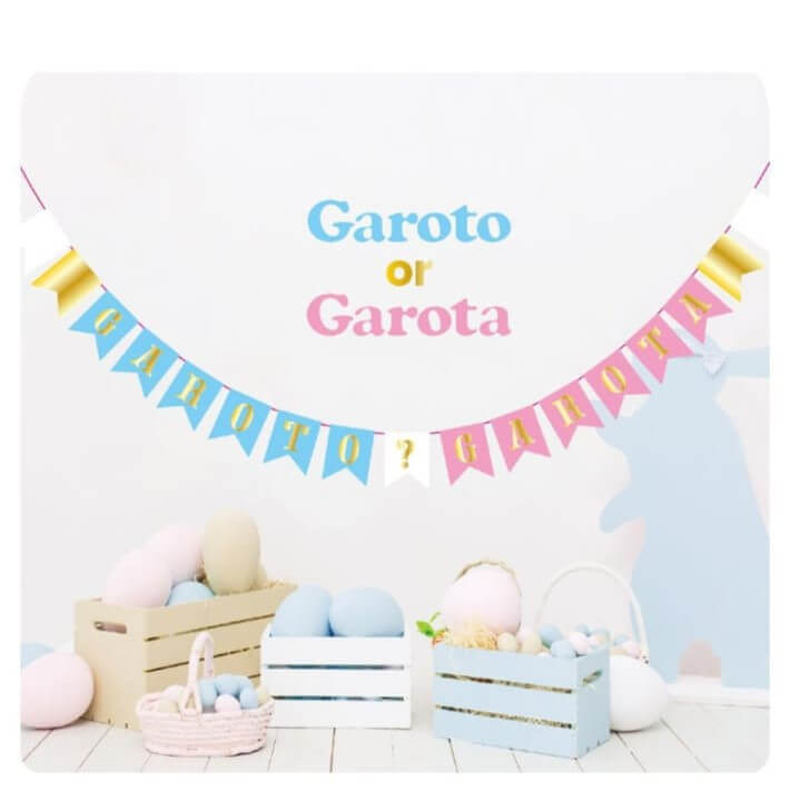 Guirlanda Decorativa "Garoto ou Garota?"