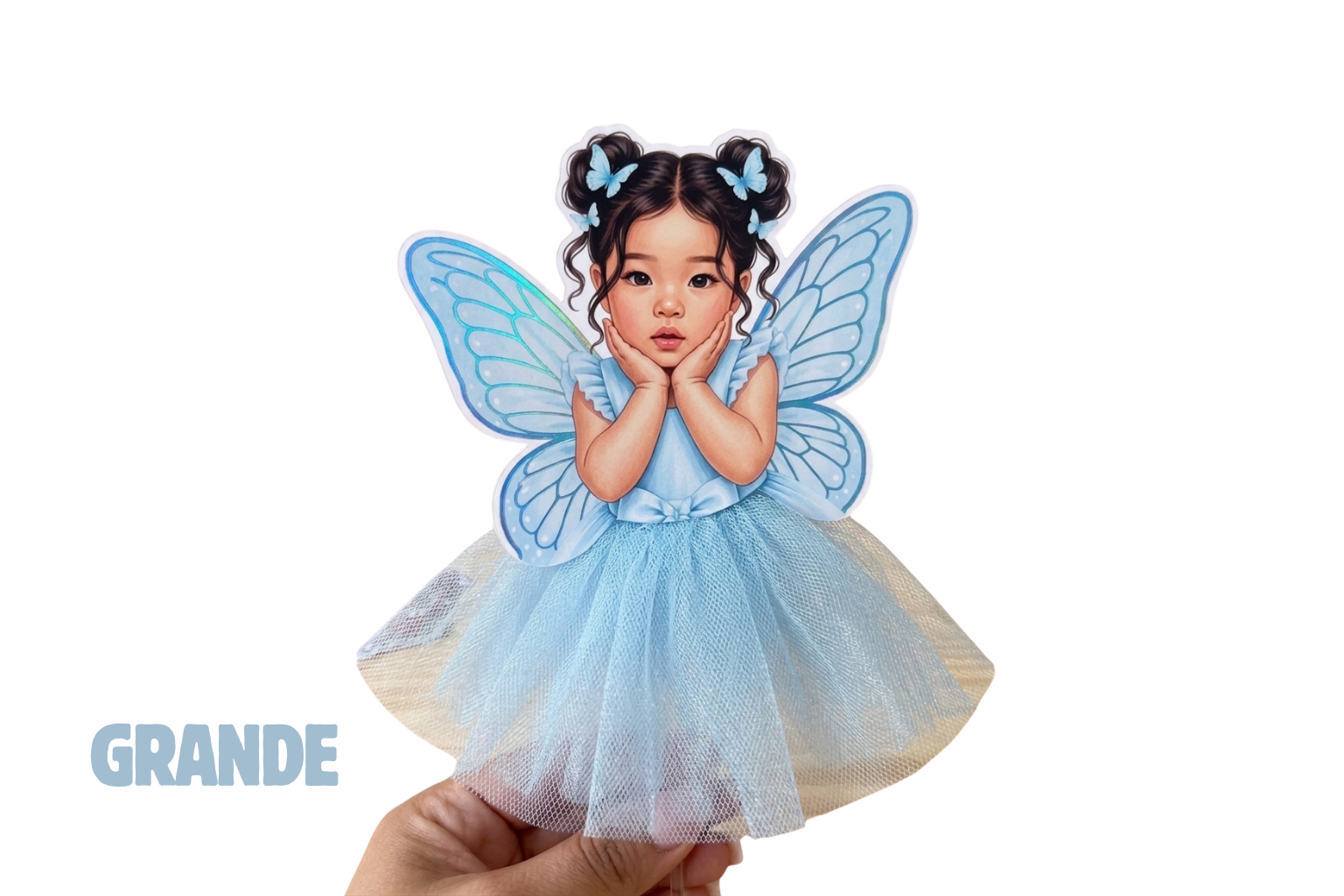Topo de Bolo Personalizado - Tutu real