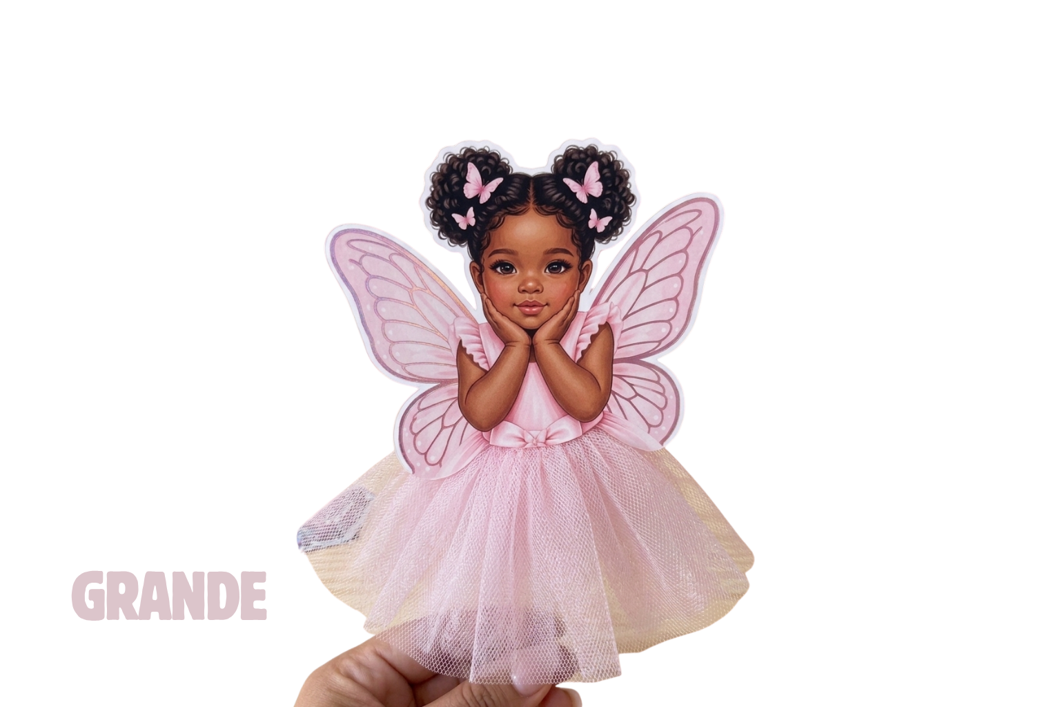 Topo de Bolo Personalizado - Tutu real