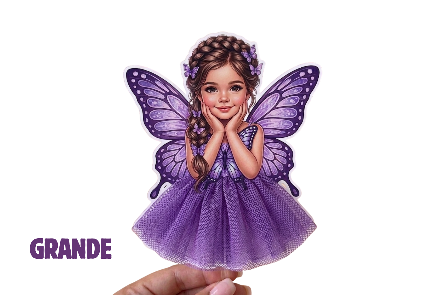 Topo de Bolo Personalizado - Tutu real