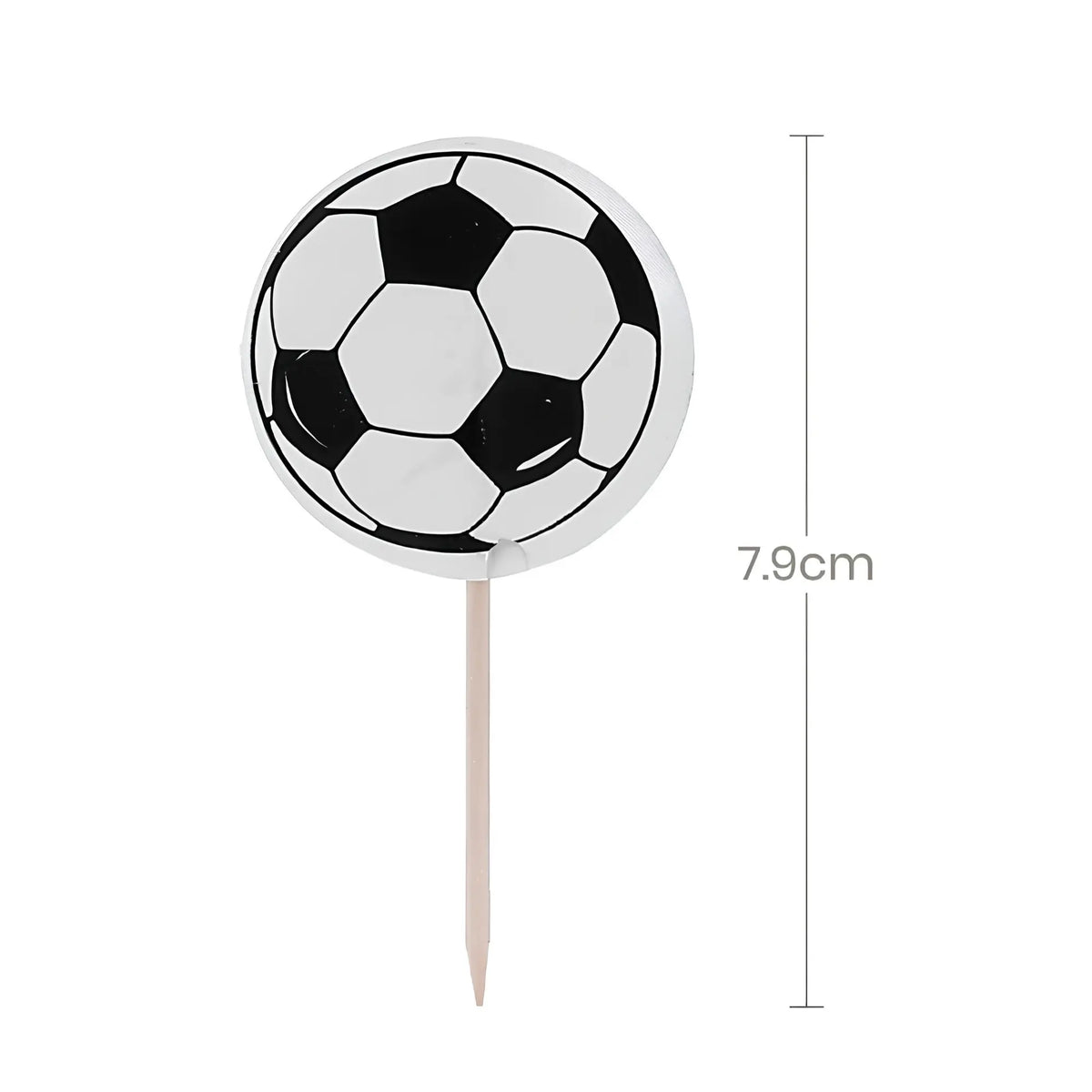 topo de cupcake tema bola de futebol, Festalar.