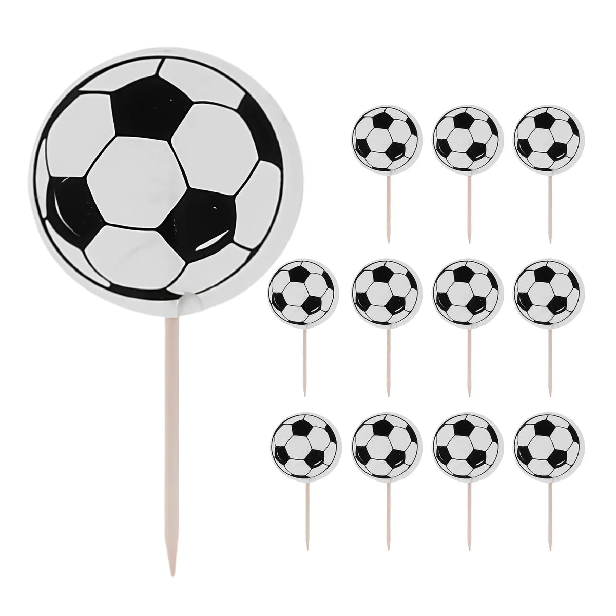 topo de cupcake tema bola de futebol. Festalar